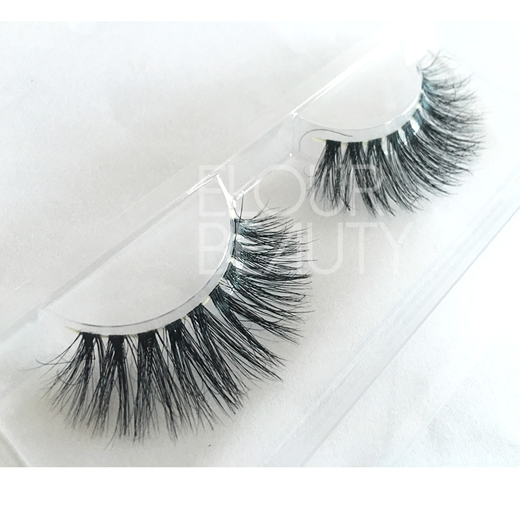 3D naked bands mink eyelashes with customized magnetic box EA107